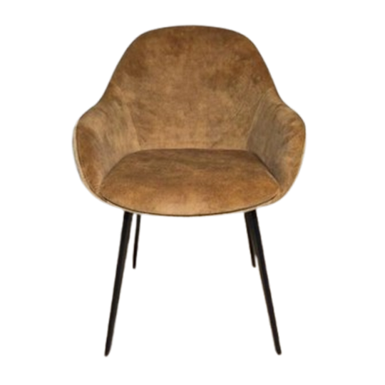 30% Korting - Nieuw 4x Montel Nora Stoelen - Eetkamer - Oker 1