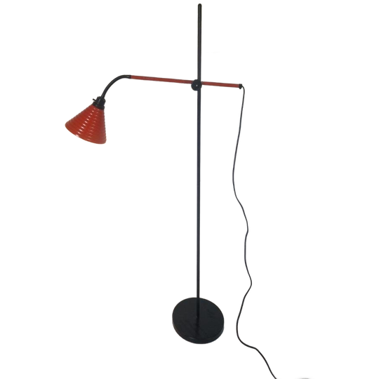 Vintage IKEA Hengellamp Design Rood. 1