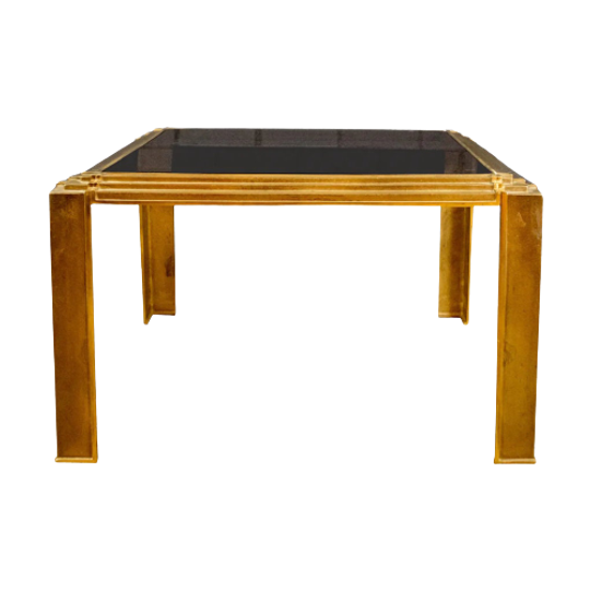 Coffee Table Made Of Brass AND Glass From The 60s. 1