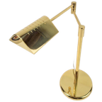 Regency Egoluce Tafellamp Messing Verstelbaar Brass Italy 70 thumbnail 1