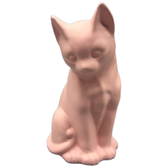 Pastel Roze Mat Keramiek Kat 80's 1