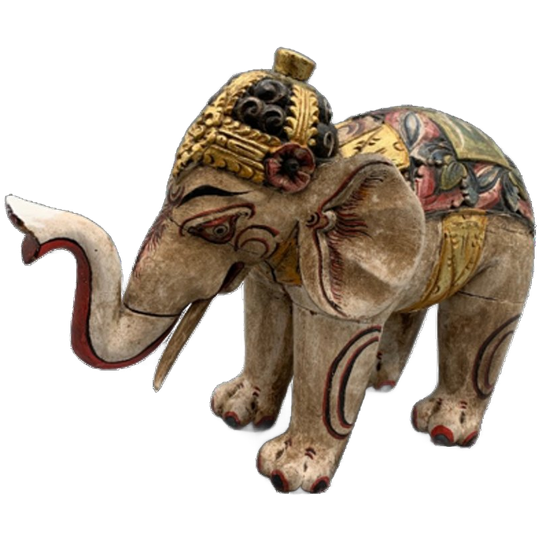 Vintage Houten Olifant Balinees Xl 1