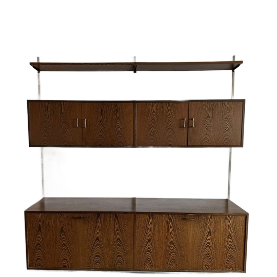 Pastoe Vintage Modulair Wandmeubel Wengé Jaren 60 1