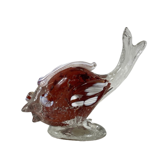 Handmade - Römische Glashütte Linz (rgh) - Presse Papier / Paperweight- In The Shape Of A Fish 1