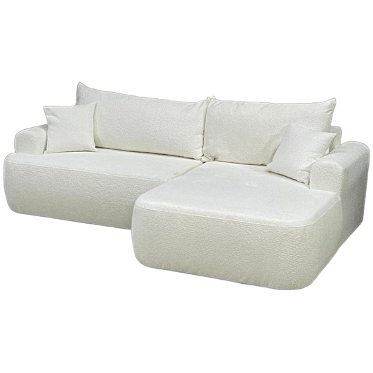 !!actie!! Naduvi Hoekbank Philipa Rechts Bouclé 1