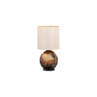 Vintage Danish Ceramic Relief Table Lamp / Tafellamp, 1960’S