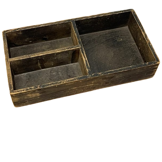 Brocante Zwart Vak-bakje Opbergbakje 1