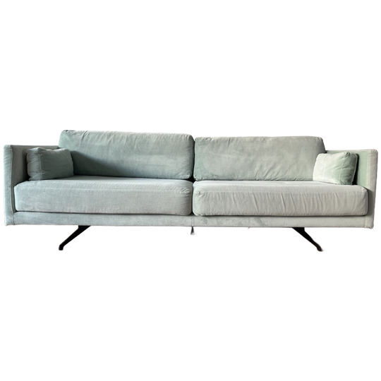 Muntgroene Velvet 3,5 Zits Bank /zetel Van FEST Amsterdam 1