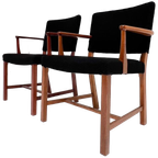 Set Van 2 Deense Mahoniehouten Stoelen Van Erik Bjorn Olsen thumbnail 1
