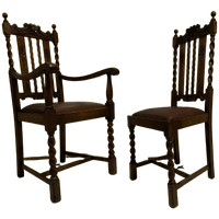 Vlaamse Eiken Eetkamerstoelen