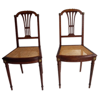 Set Van 2 Franse Louis Xvi Stoelen Met Brons En Webbing