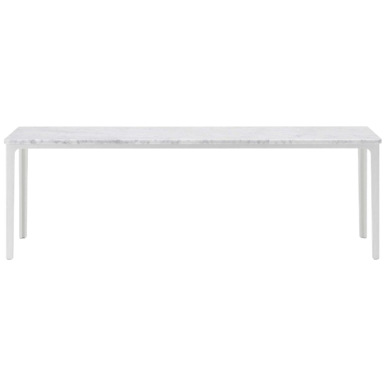 Vitra Plate Salontafel Wit Marmer, Onderstel Wit 1