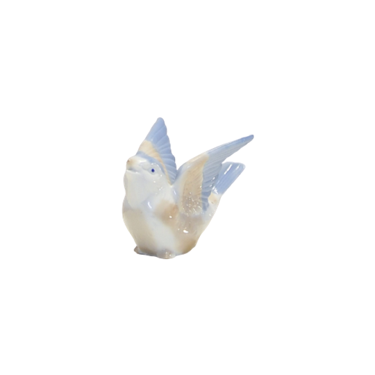 Porseleinen Beeld Vogel Vleugels Omhoog 1