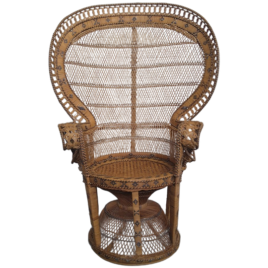 Vintage Pauwstoel "emanuelle " 1