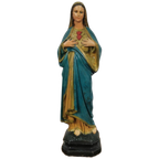 Antiek Vintage Beeld Heiligenbeeld Van Maria In Gips 2107 thumbnail 1