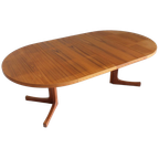 Vintage Deense Ronde Uitschuifbare Eettafel Teakhout Jaren 60 thumbnail 1