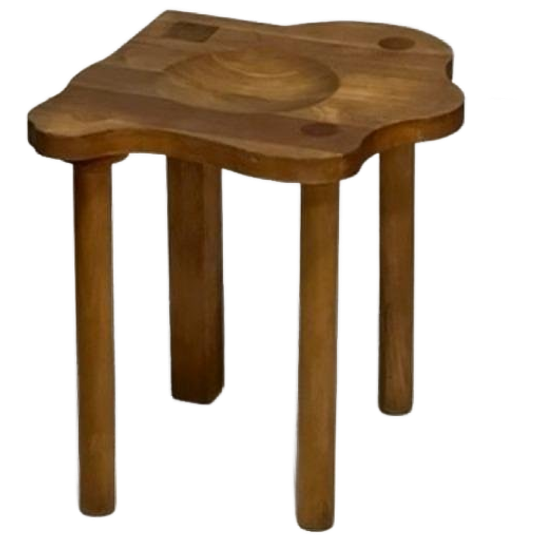 Era Herbst Kruk Eikenhout Vintage Jaren 90 Stool Krukje 1