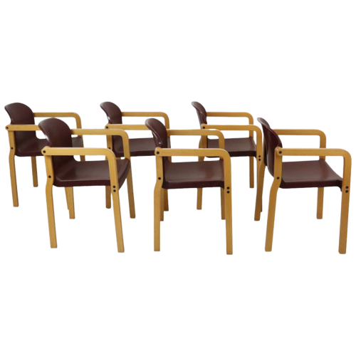 Set Van 6 Vintage Design Stoelen Dolmas Kembo Jb Meijer Jaren 80