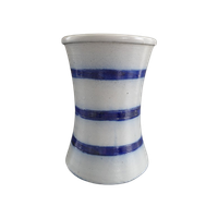 Vintage Zware Keulse Vaas Grijs Blauw