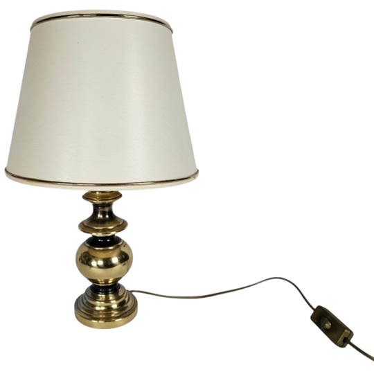 Vintage - Messing - Hollywood Regency Stijl - Tafellamp - 3e Kwart 20e Eeuw 1