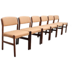 Set Van 6 Vintage Eetkamerstoelen Denemarken Palissander thumbnail 1