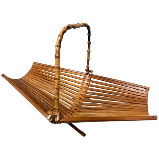 Vintage Vouwbare Fruitschaal – Bamboe 1