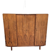 Mid Century Pallisander Fineer Klerenkast 4 Deurs Deens