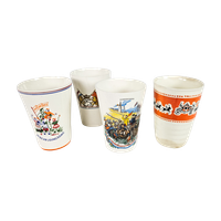 Société Céramique Maestricht - Jubileumbekers - Bevrijdingsbeker - Set (4) - 2E Kwart 20E Eeuw