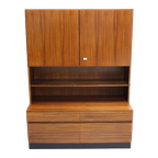 Vintage Boekenkast, Wandkast, Highboard - Tweedelig, Jaren '60 | 01329 thumbnail 1