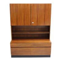 Vintage Boekenkast, Wandkast, Highboard - Tweedelig, Jaren '60 | 01329