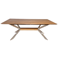 Hulsta Et1100 Eettafel - Hout - Chroom Onderstel -nieuwstaat