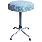 Retro Vintage Brabantia Kruk, Nieuwe Stoffering, Krukje thumbnail 1