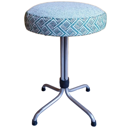 Retro Vintage Brabantia Kruk, Nieuwe Stoffering, Krukje 1