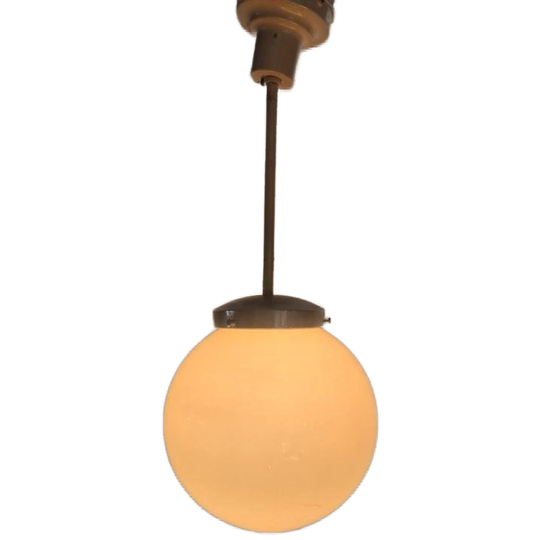 Art Deco Jaren 30 Opaline Bol Lamp 1