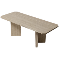 Italiaanse Travertijn Coffee Table, Jaren 70