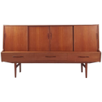 Vintage Deens Highboard | Drankenkast Buffetkast Teak Danish thumbnail 1