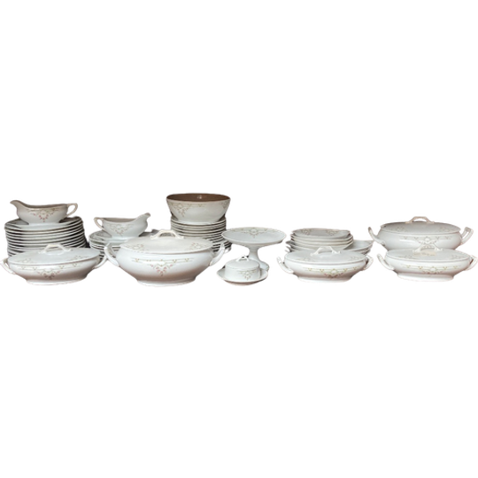 Schitterend Antiek Gebloemd Servies, Uitgebreid- Reliving 1