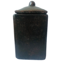Terracotta Pot Met Deksel Laag