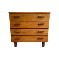 Teak Mid Century Ladekast , Jaren 60