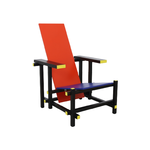 Dutch Bauhaus Lounge Chair In The Style Of Gerrit Rietveld