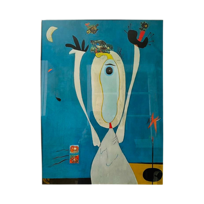 Miro Art-Print Van Schilderij From Earth To Sky In Lijst