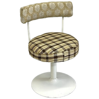 Vintage Toilettafel Stoel Space Age Kaptafel Kruk