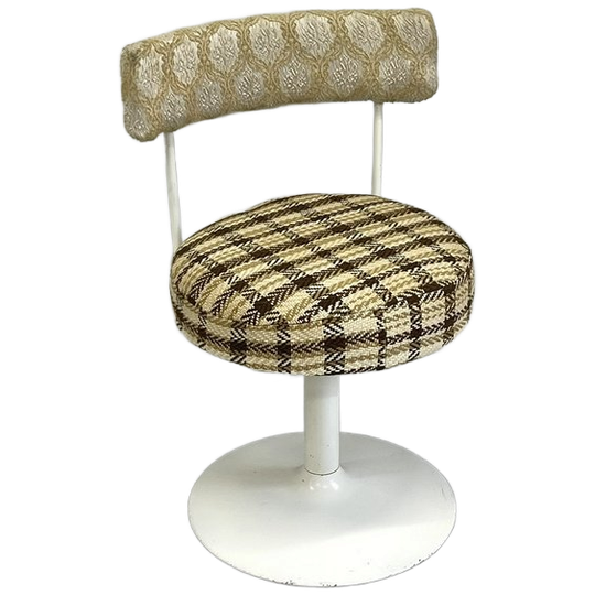 Vintage Toilettafel Stoel Space Age Kaptafel Kruk 1