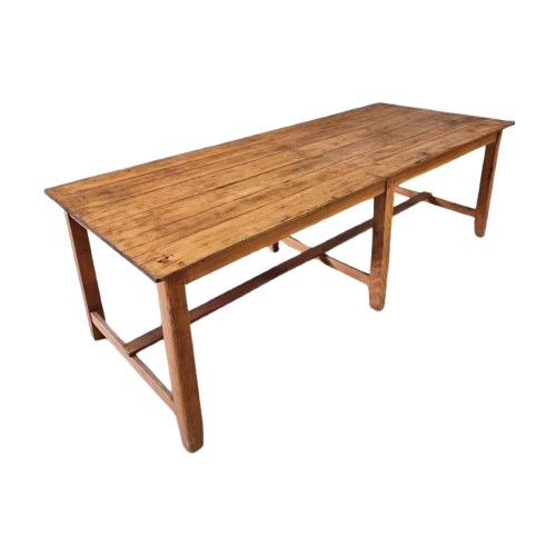 Antieke Tafel Eettafel Xxl Beukenhout 100 X 250 Cm