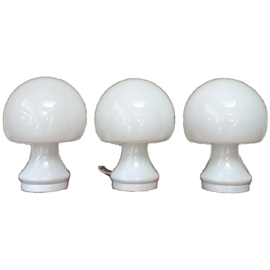 Vintage Glazen Spage Age Mushroom Lampen 1
