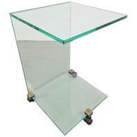 Regency Peter Ghyczy Bijzettafel Side Table Pioneer Tc Glas