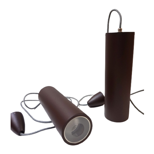 Set Van 2 Design Plafond Cilinder Lampen 'cilindro S 40' Door Mario Nanni Voor Viabizzuno, 1995 1