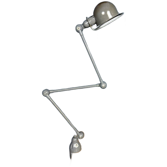 Donkergrijze Drie-arms Jielde Tafel Klemlamp 1