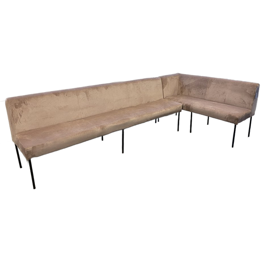 NOGA Design Grote Eetkamer Hoekbank Roze 1