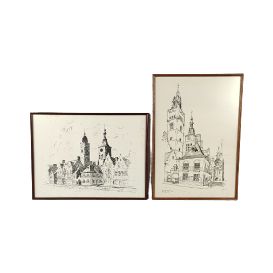 2 Lithografieën - Diksmuide 1